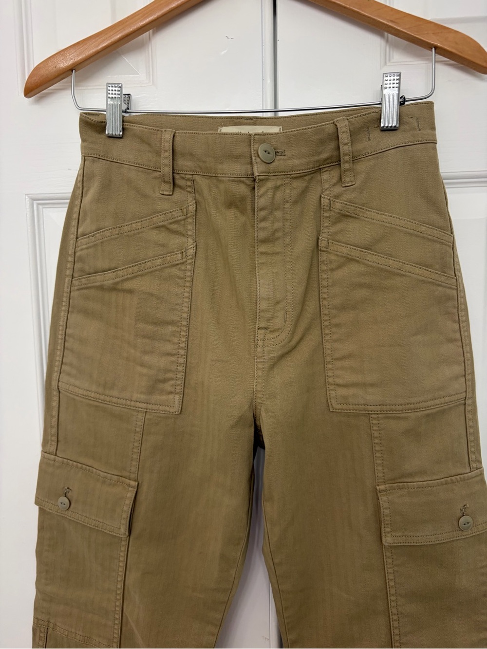 Madewell The Garment-Dyed '90s Straight Cargo Pant Tan Khaki•Laura Croft•size 26
